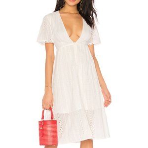 ASTR THE LABEL LIV EYELET LACE DRESS IVORY M